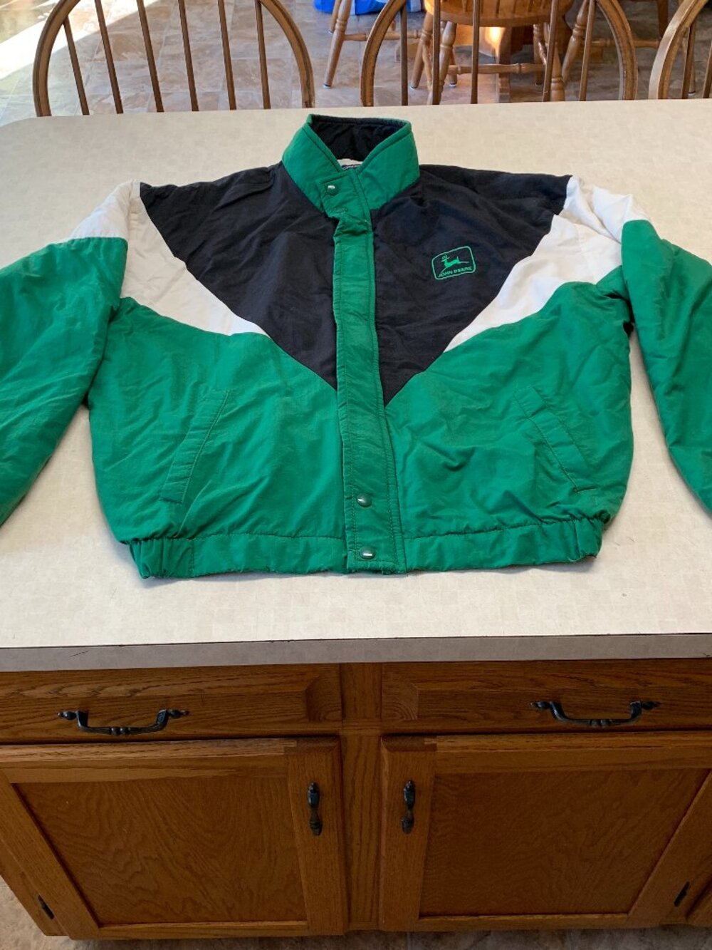 Vintage 70s John Deere Jacket Quality Swingster Brand Made in USA Size L